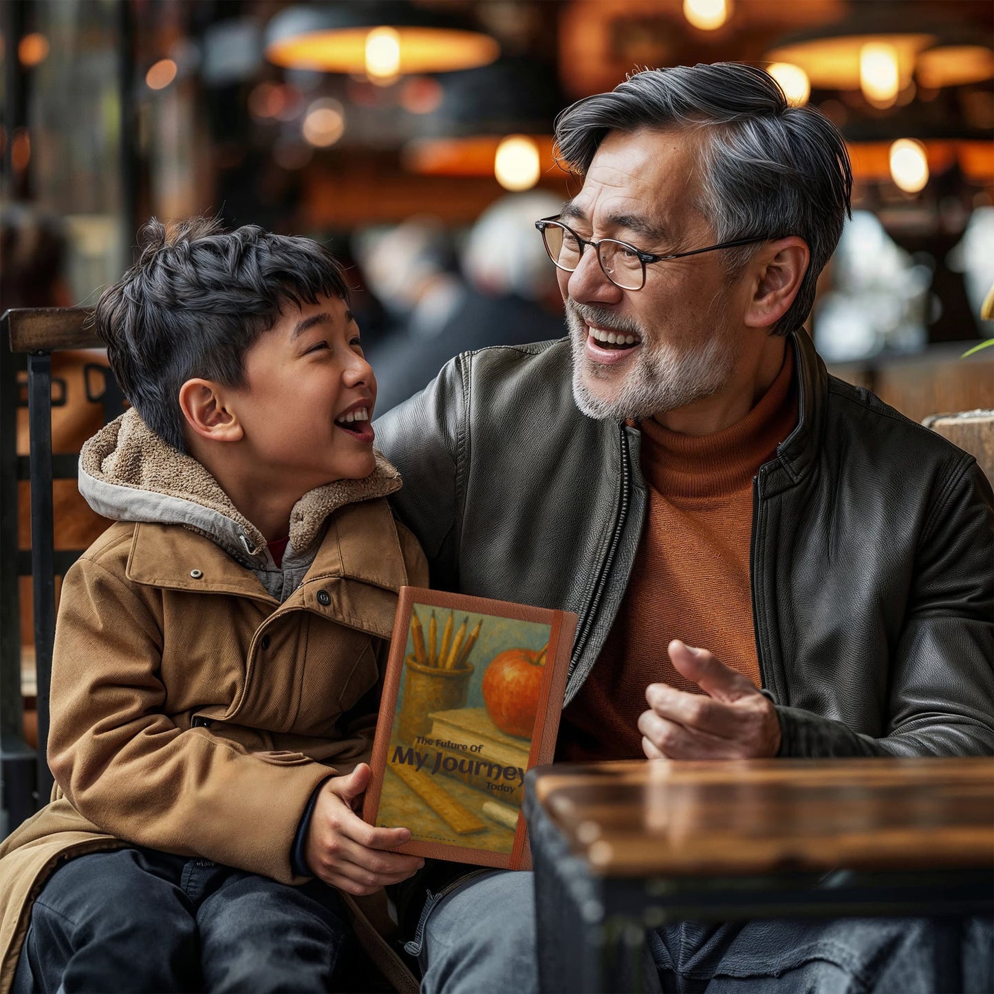 Journal.  Write it down and memorializing with this play on words classic, upscale style journal.  With a space to Author your name on the front.   Animal friendly cover with bond pages