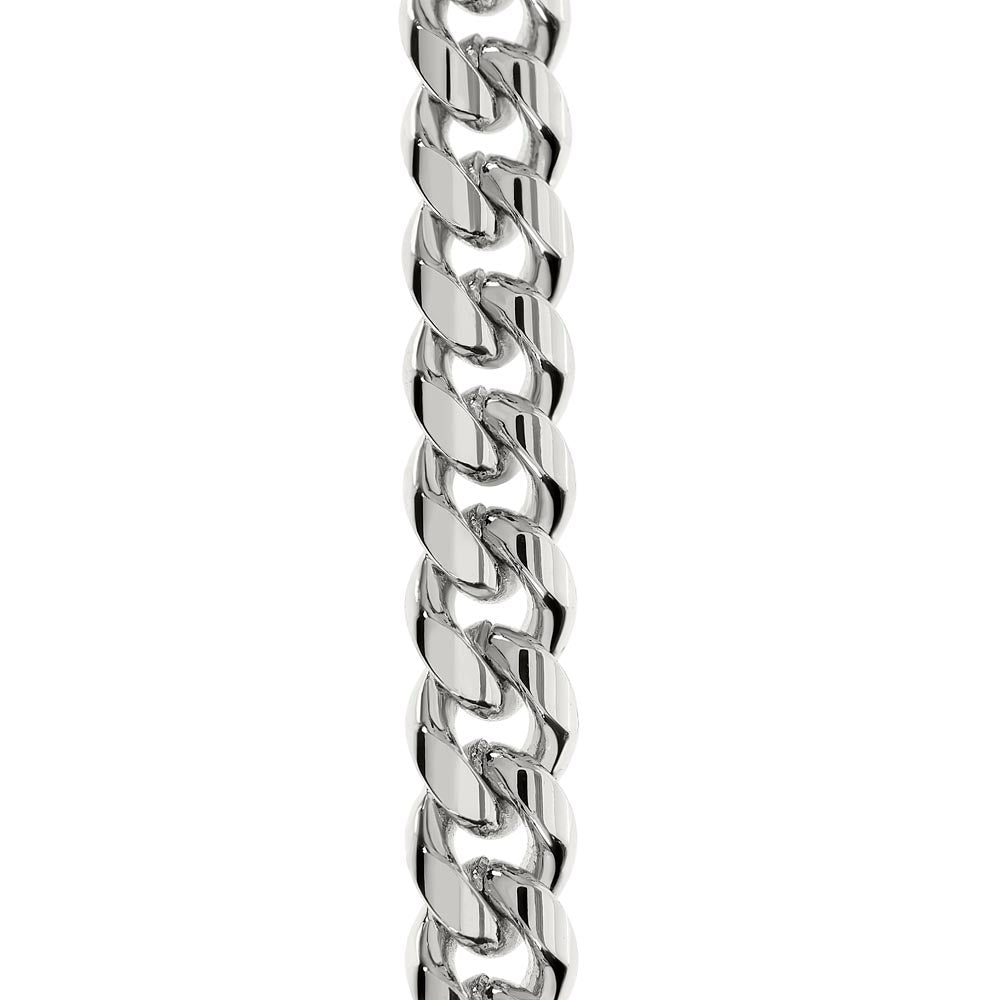 Men's Cuban Link Classic Style Necklace with love for American Football.