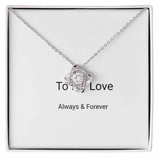 Love Knot Necklace – Symbol of Eternal Connection