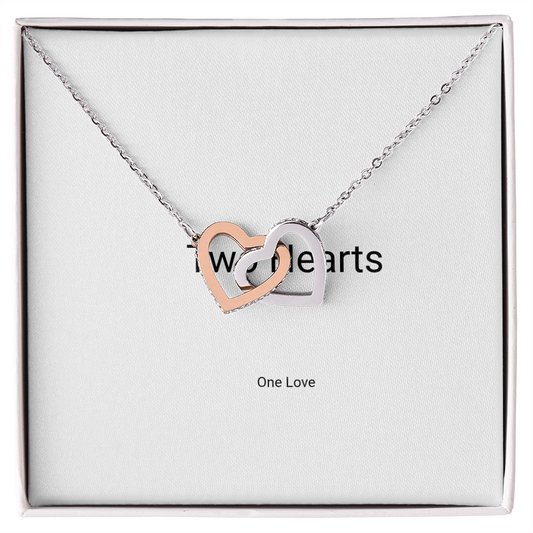 Interlocking Hearts Necklace – Two Hearts, One Love