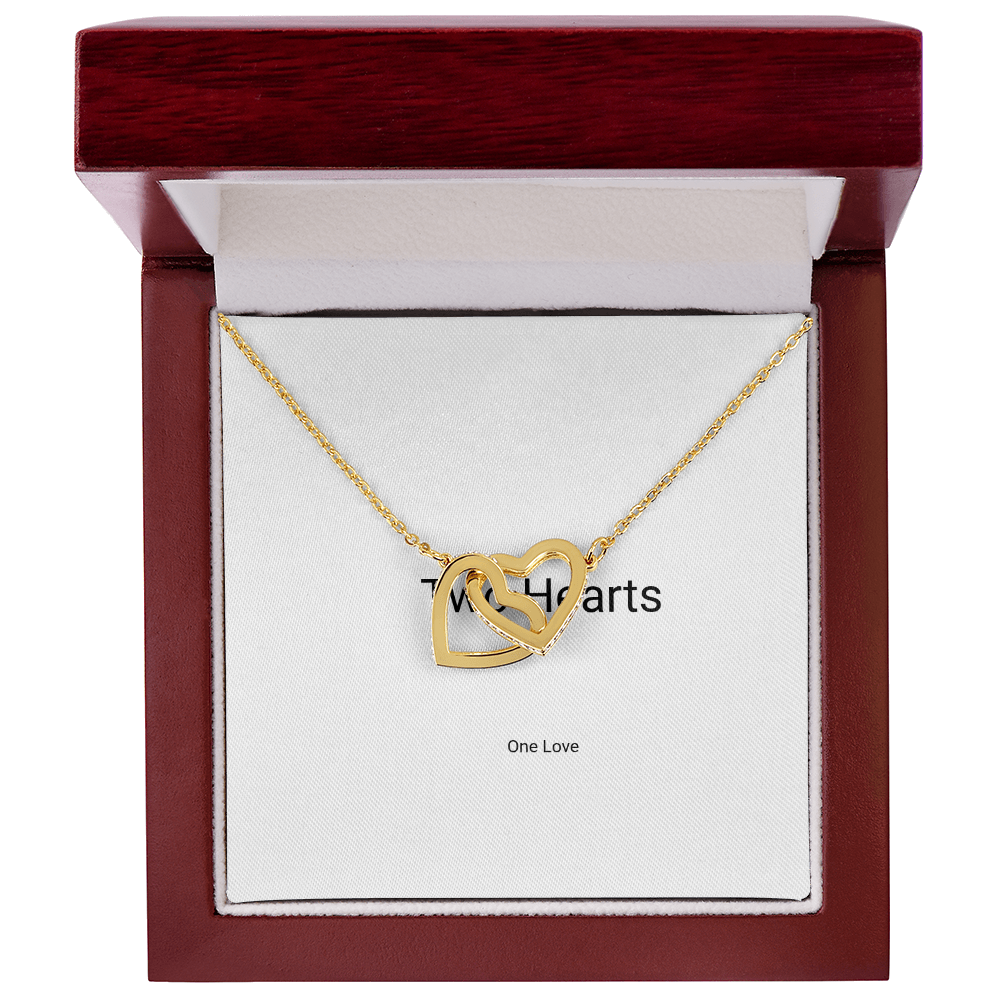 Interlocking Hearts Necklace – Two Hearts, One Love