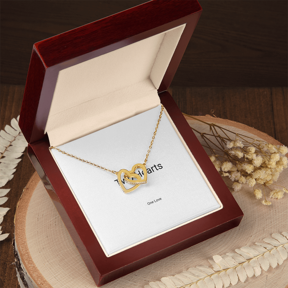 Interlocking Hearts Necklace – Two Hearts, One Love