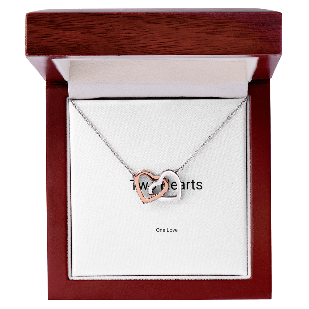 Interlocking Hearts Necklace – Two Hearts, One Love