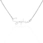 "Sign my name across the heart" is a wonderful to celebrate the name of yourself or a love one.  Get this signature style necklace as a keepsake