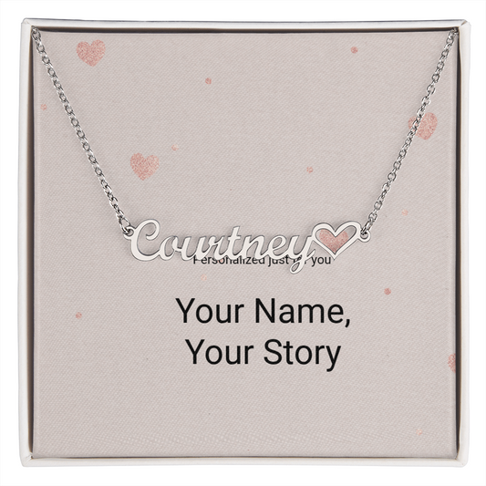 Personalized Heart Name Necklace – Wear Your Story