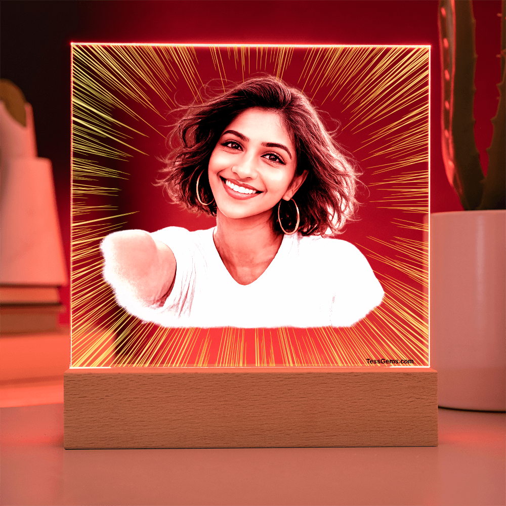 A Custom Art Light Stand - Your Personalized Picture turned into lighted Art. 2