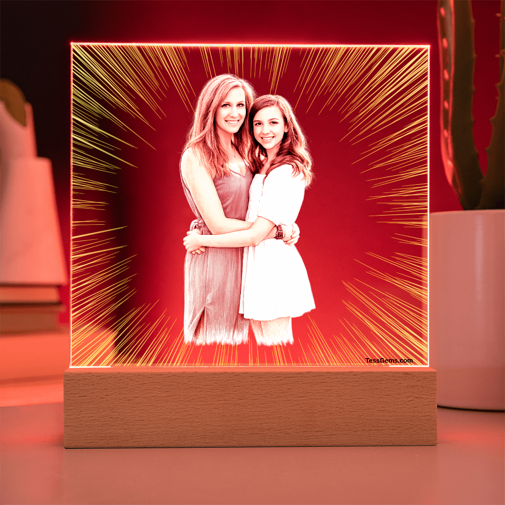 A Custom Art Light Stand - Your Personalized Picture turned into lighted Art. 2