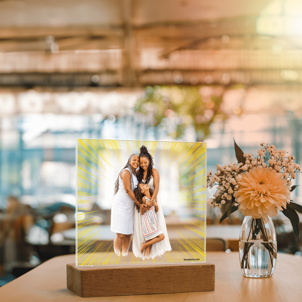 A Custom Art Light Stand - Your Personalized Picture turned into lighted Art. 2