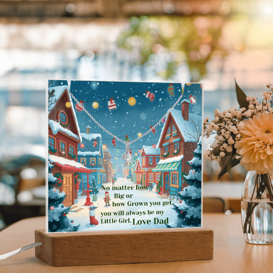 For Daughter from Dad it's a 2 in 1 gift.  Gorgeous Pendant necklace with a LED colorful night light.