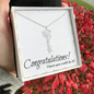A Custom Graduation Congratulations -Name attached to a Graduation Cap Necklace