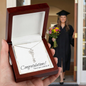 A Custom Graduation Congratulations -Name attached to a Graduation Cap Necklace