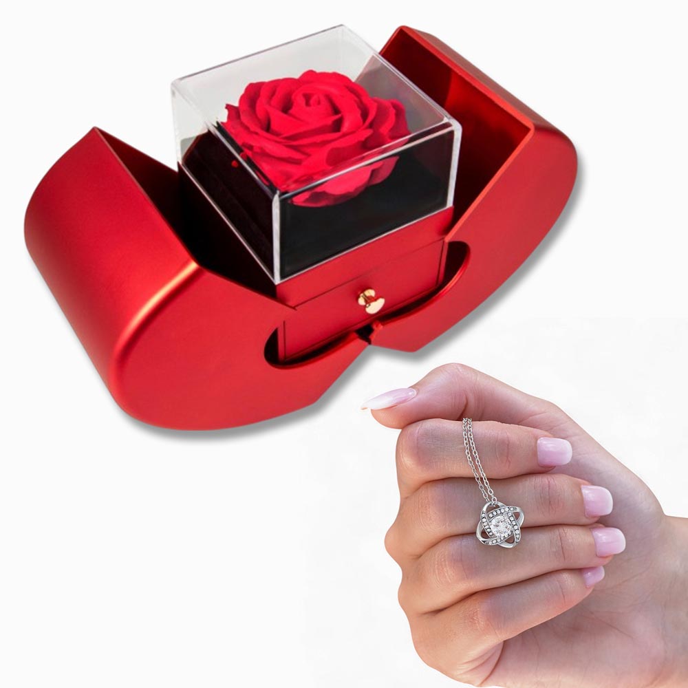 Give this Gorgeous necklace inside of a Unique Original Rose Gift box.