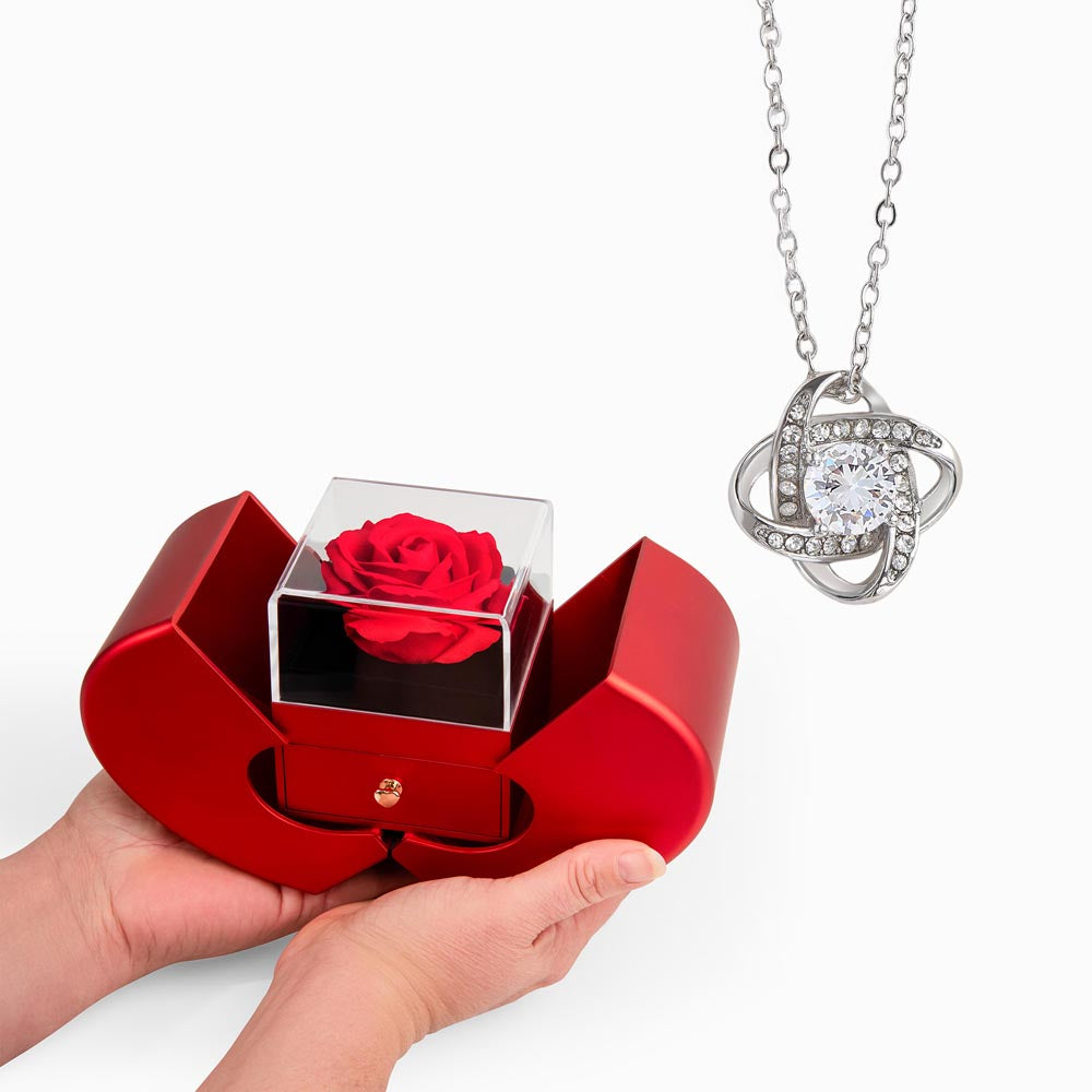 Give this Gorgeous necklace inside of a Unique Original Rose Gift box.