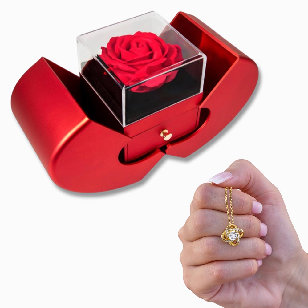 Give this Gorgeous necklace inside of a Unique Original Rose Gift box.