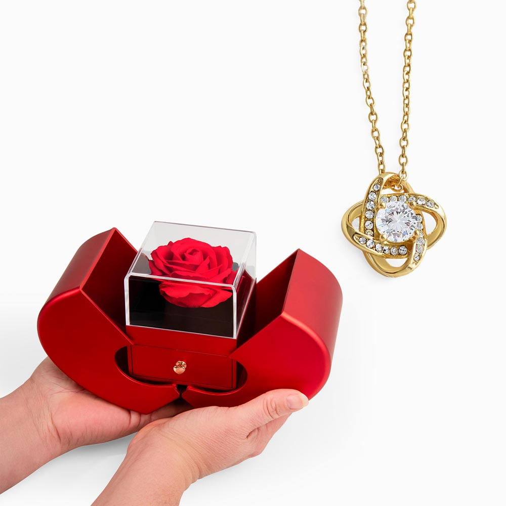 Give this Gorgeous necklace inside of a Unique Original Rose Gift box.