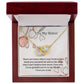 Sis.  To my Sister.  Interlocking hearts necklace